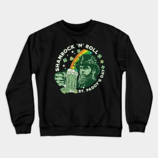 St Patricks Day Shamrock n Roll Crewneck Sweatshirt